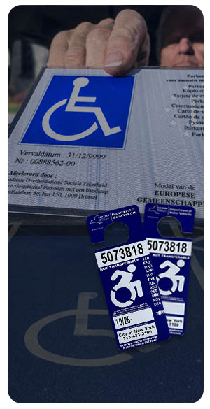 Fake handciap parking permit, fake handciap parking permit series